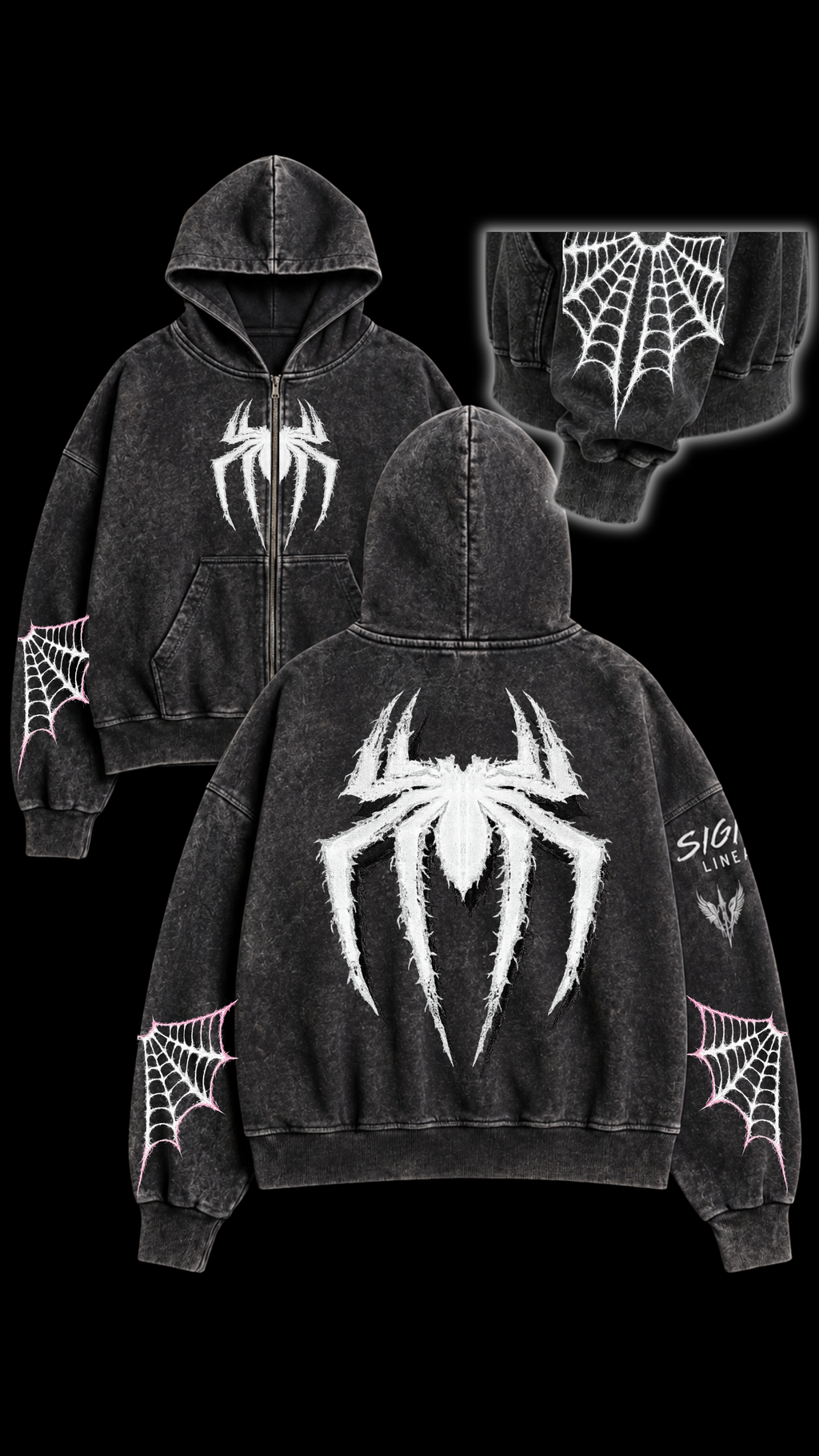 Boxy Fit Spider White